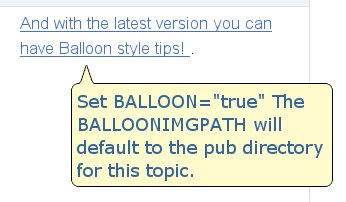 Example of balloon tip